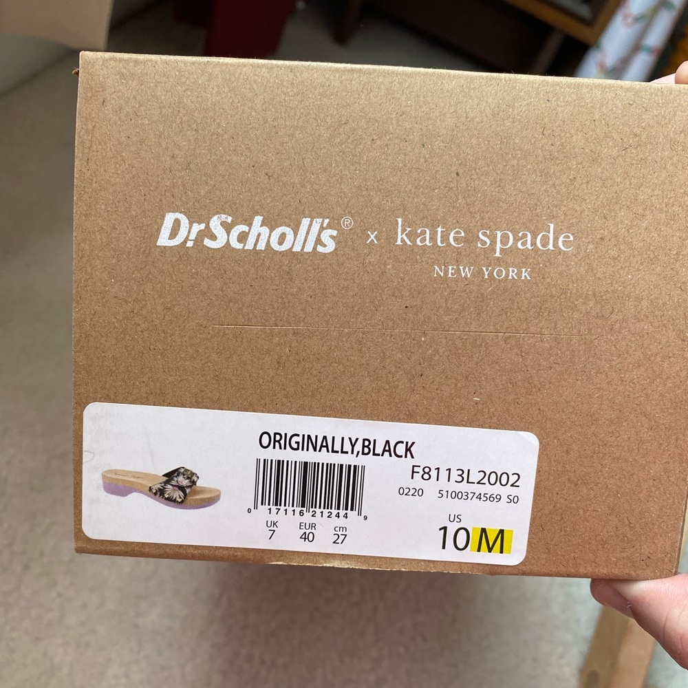 NIB Kate Spade New York - Dr. Scholls wooden sandals SO CUTE - Picture 2 of 5